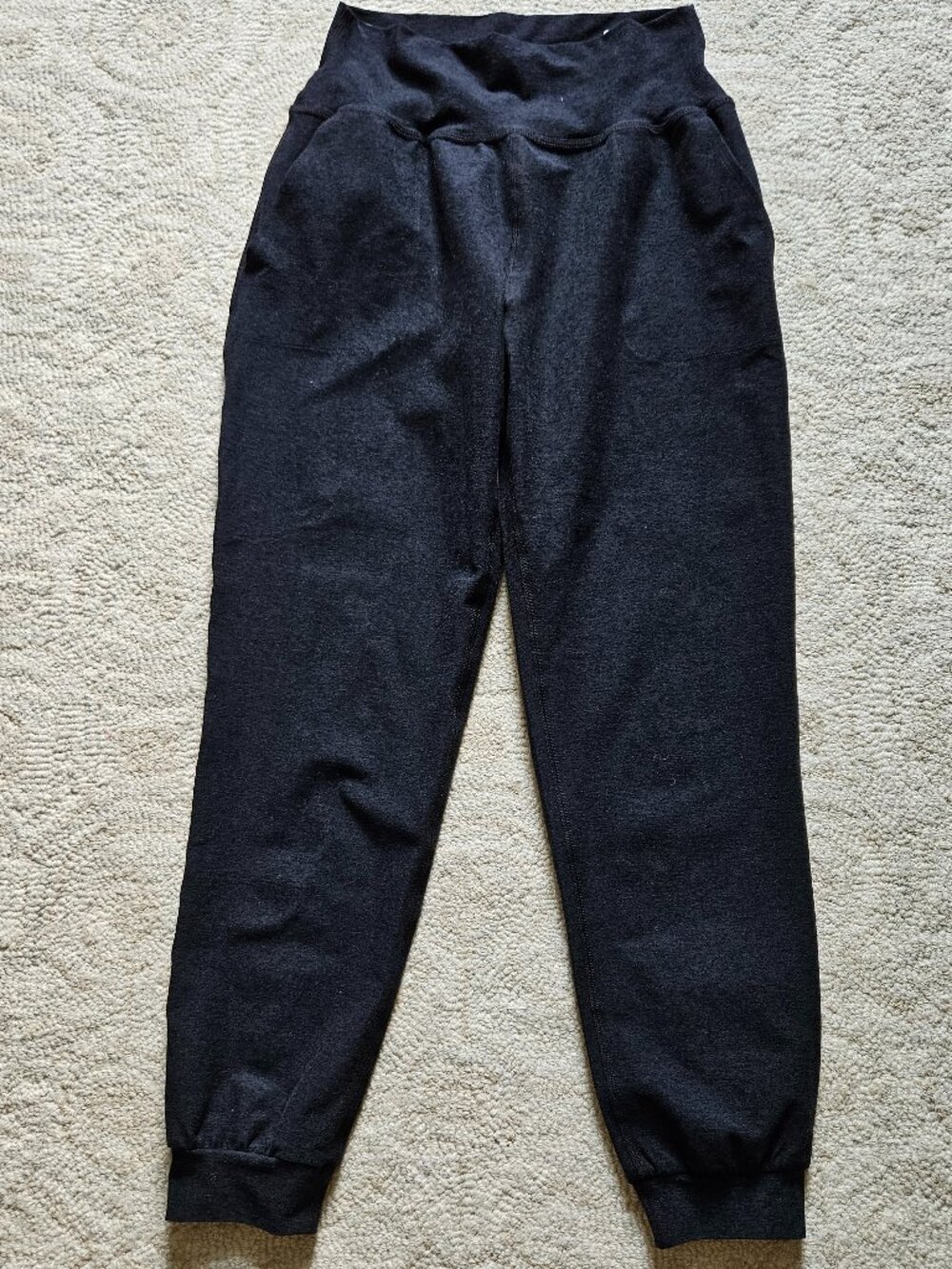 Beyond Yoga Spacedye Jogger Pants Small S Black or Dark Gray Cozy Athleisure